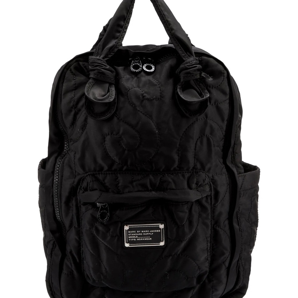 Marc by Marc Jacobs Black Quilted Nylon Backpack - Picture 2 of 6